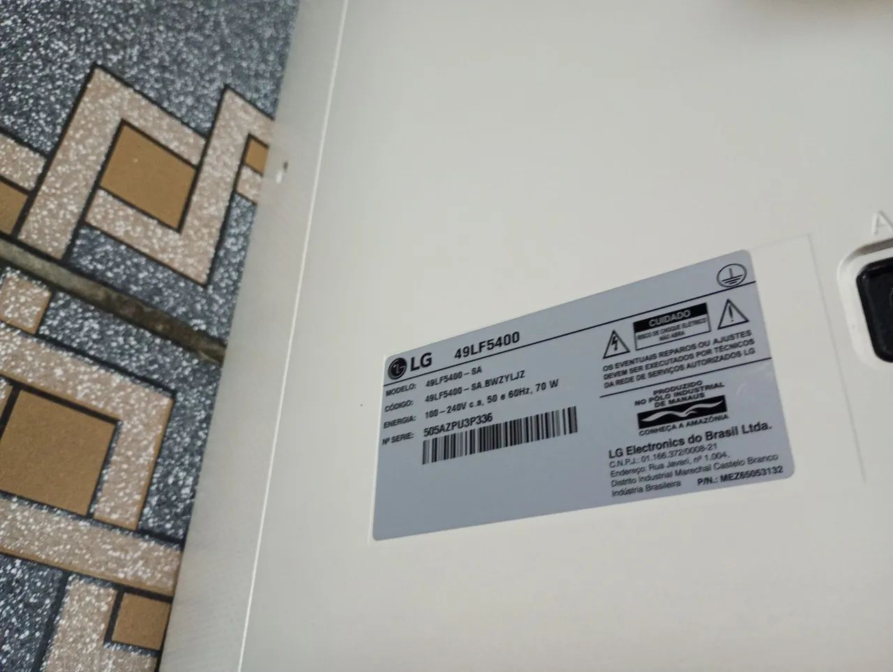 Tv Lg 50 polegadas pra retirada de peças  - Foto 3