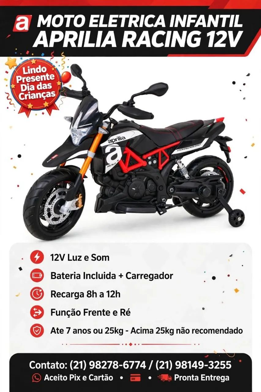 Moto elétrica infantil 