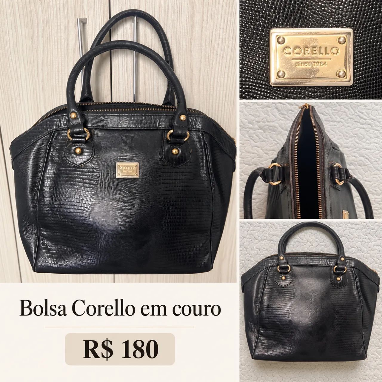 Bolsa de couro corello 