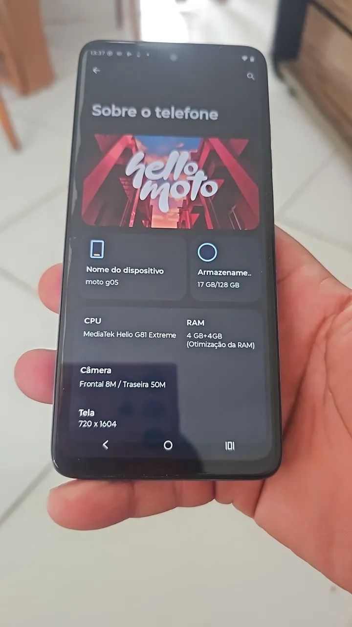 Moto g05 zero 128 gbs