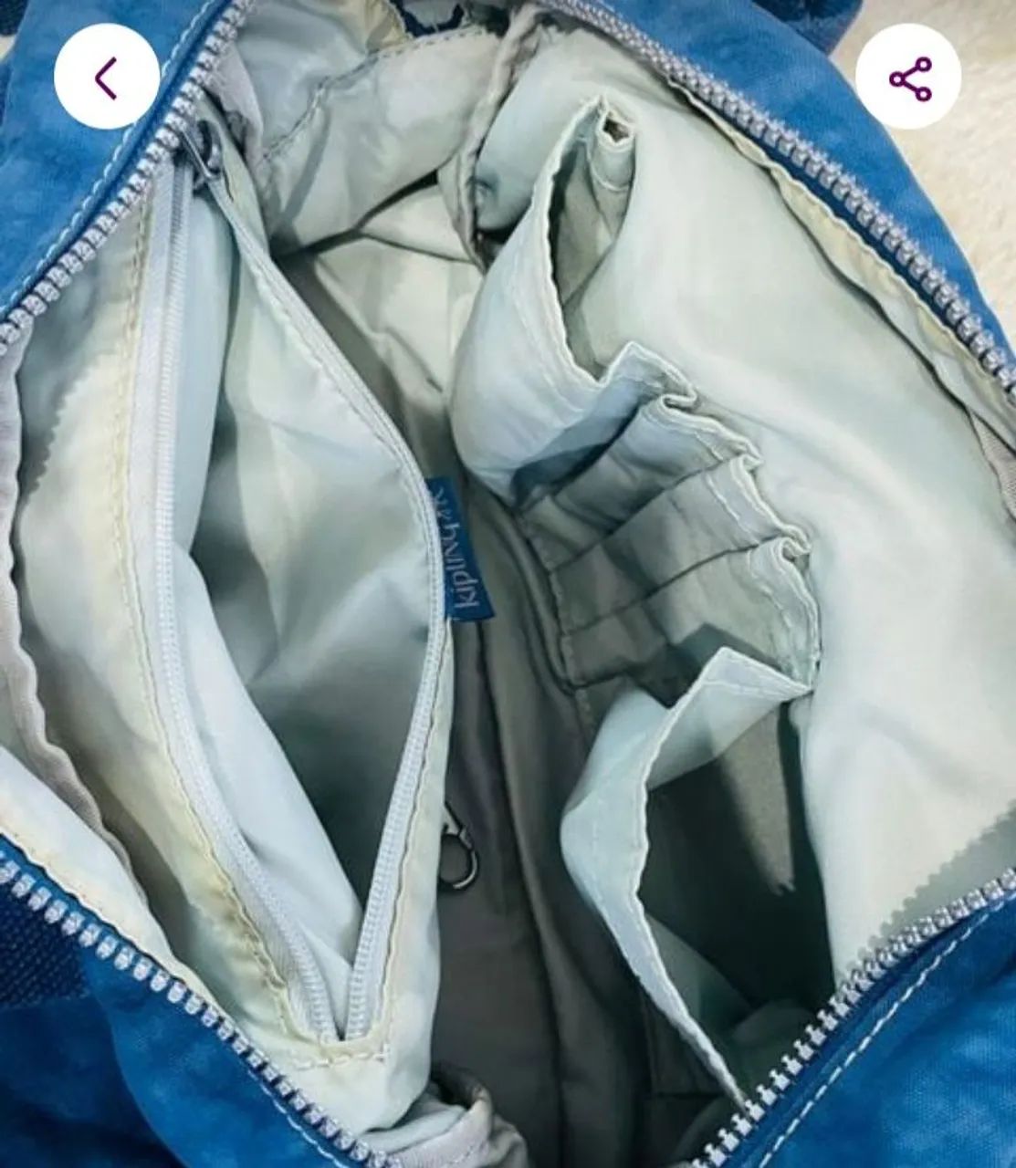 Bolsa kipling azul original comprada no Japão com nf acompanha um chaveiro  - Foto 2