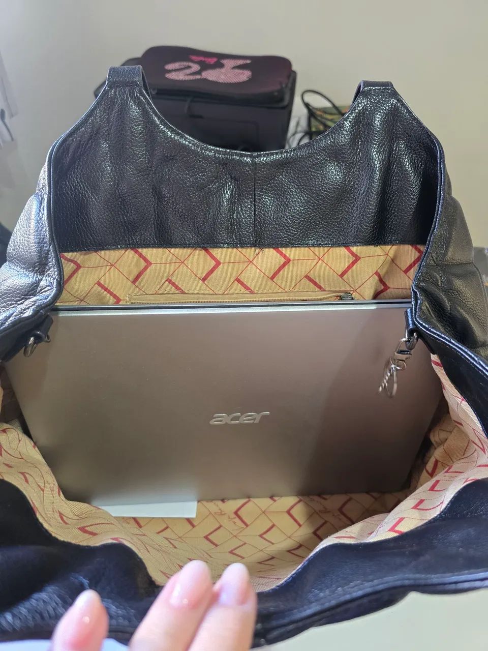 Bolsa grande de couro Luiza Barcelos - Foto 5