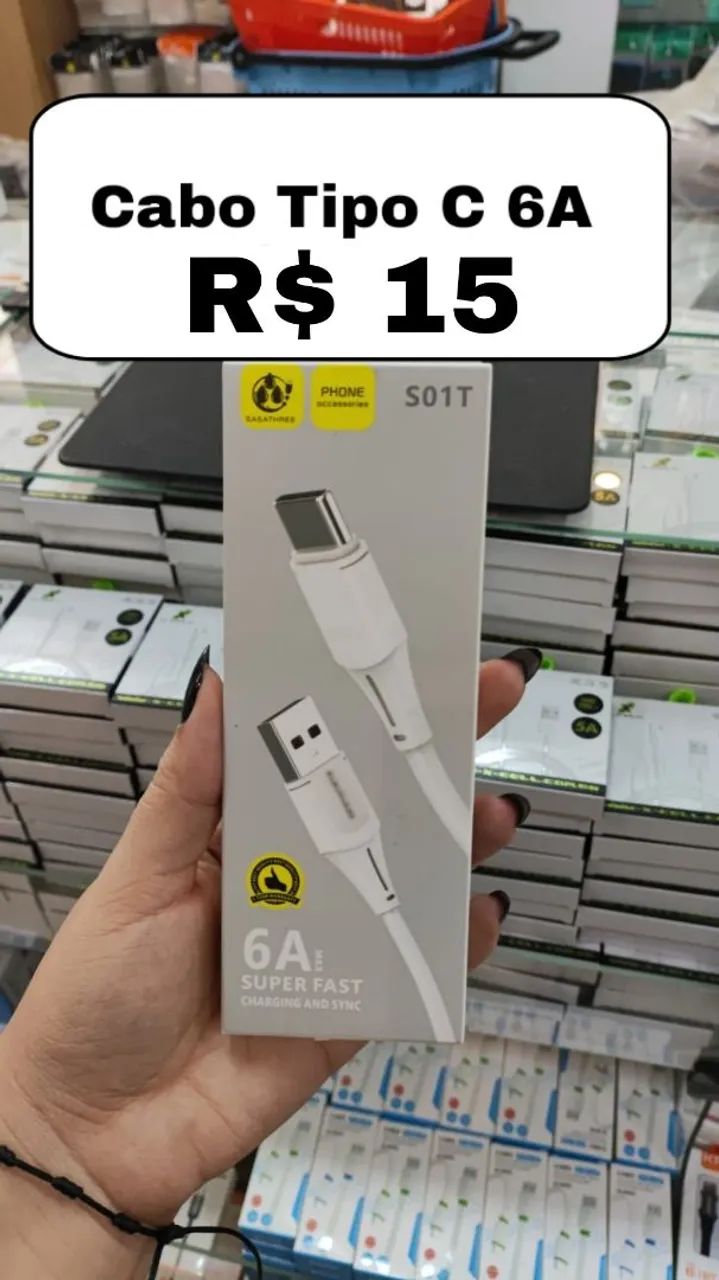 Cabo Tipo C 6A R$ 15