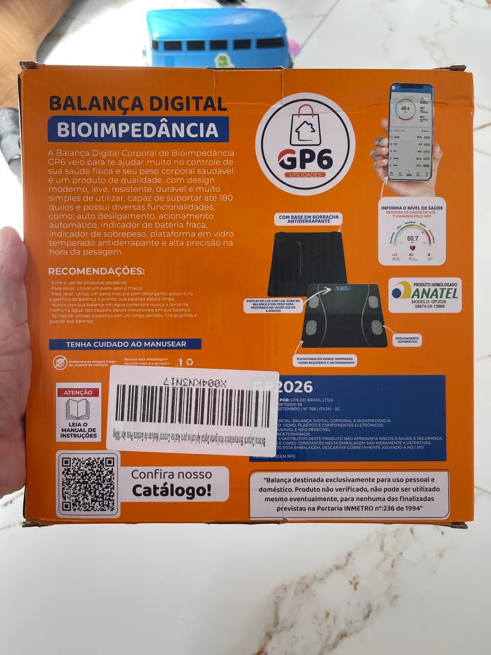 Balança Corporal Bioimpedância Profissional Bluetooth até 180kg - Foto 2