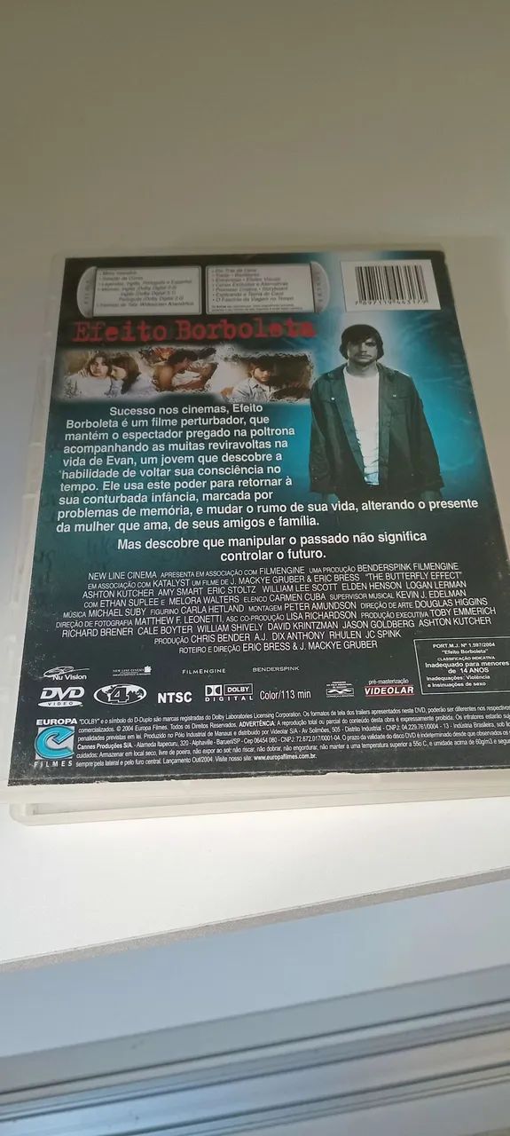 DVD filme Efeito borboleta  - Foto 2