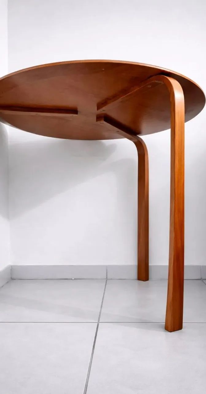 Mesa redonda de madeira  - Foto 2