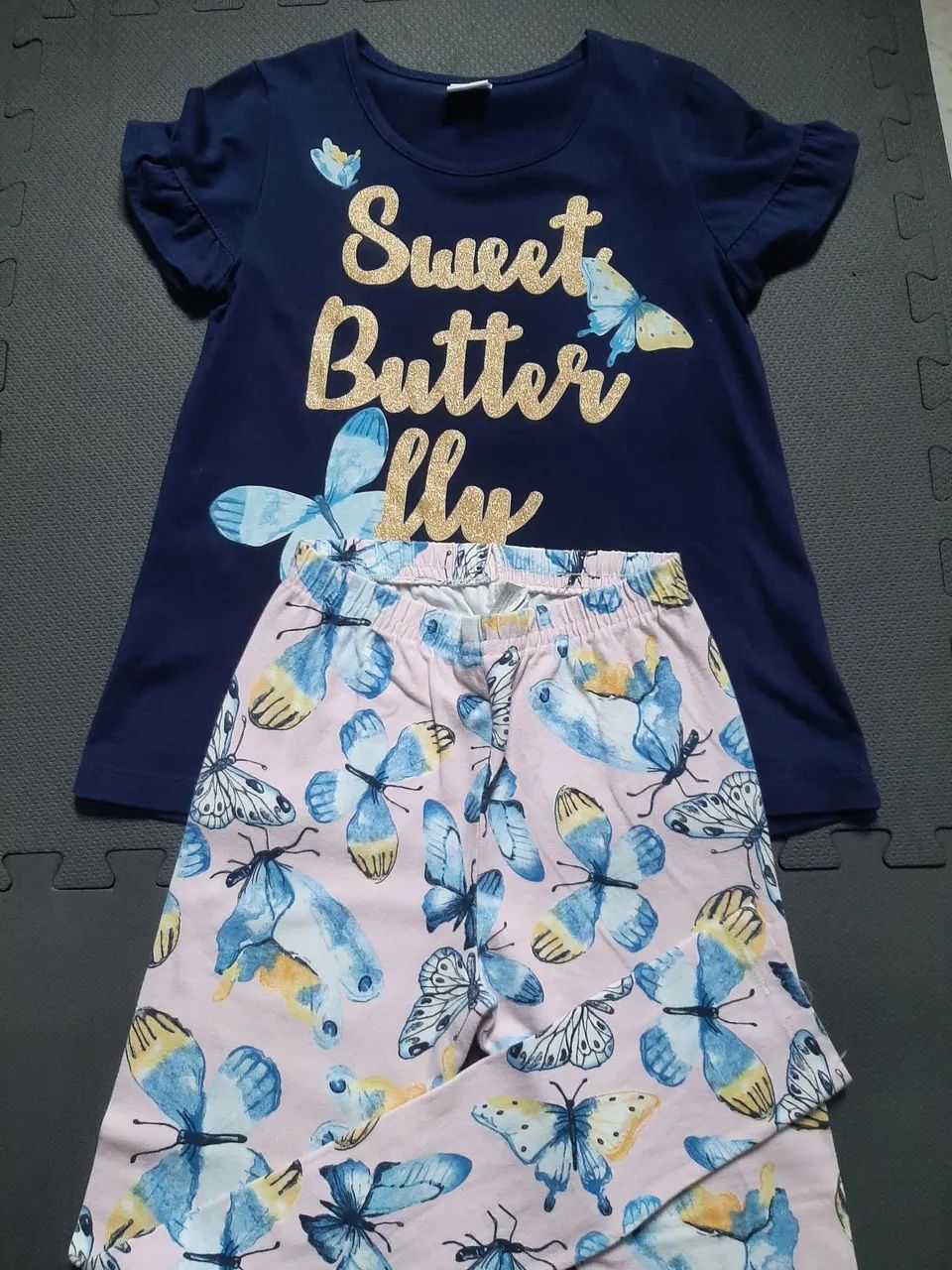Conjunto infantil de blusa e calça legging - Foto 2