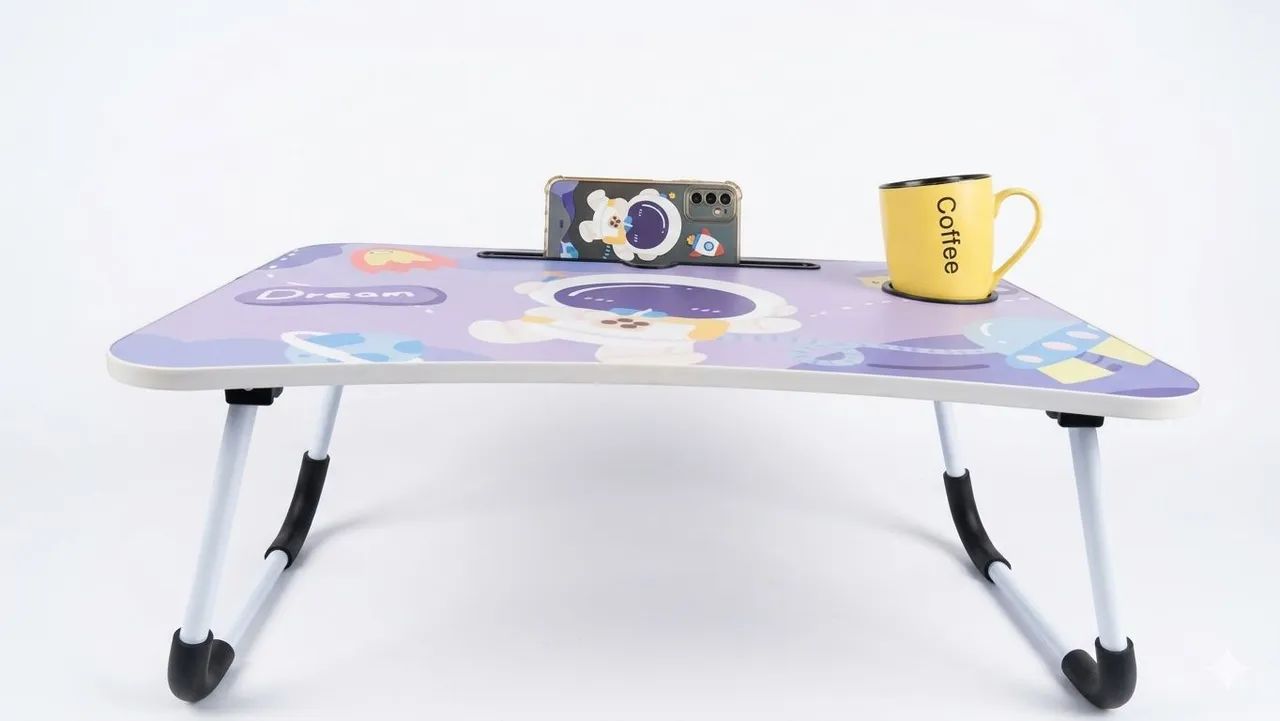 Mesa Dobrável Notebook com Porta Copo e Celular - Foto 5