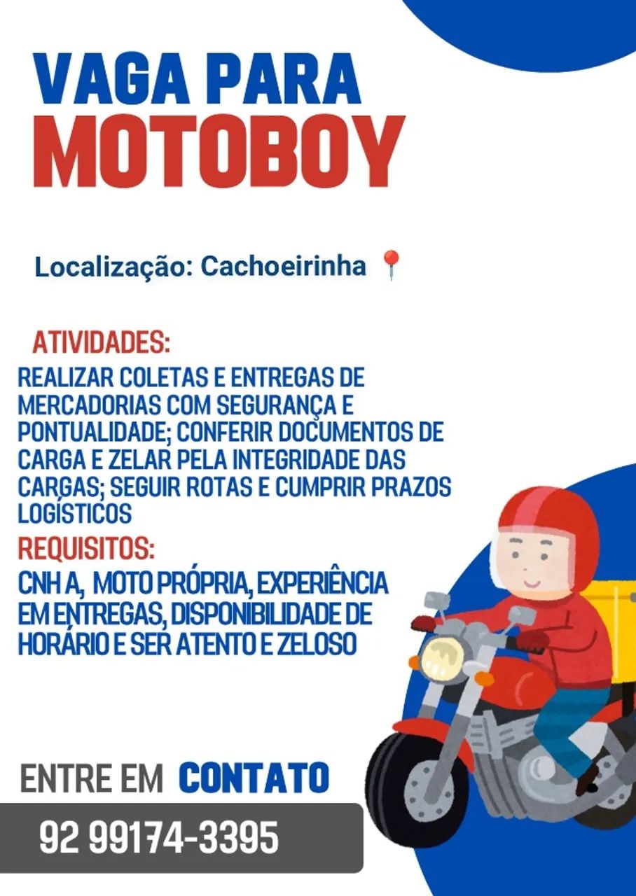 Emprego motoboy 