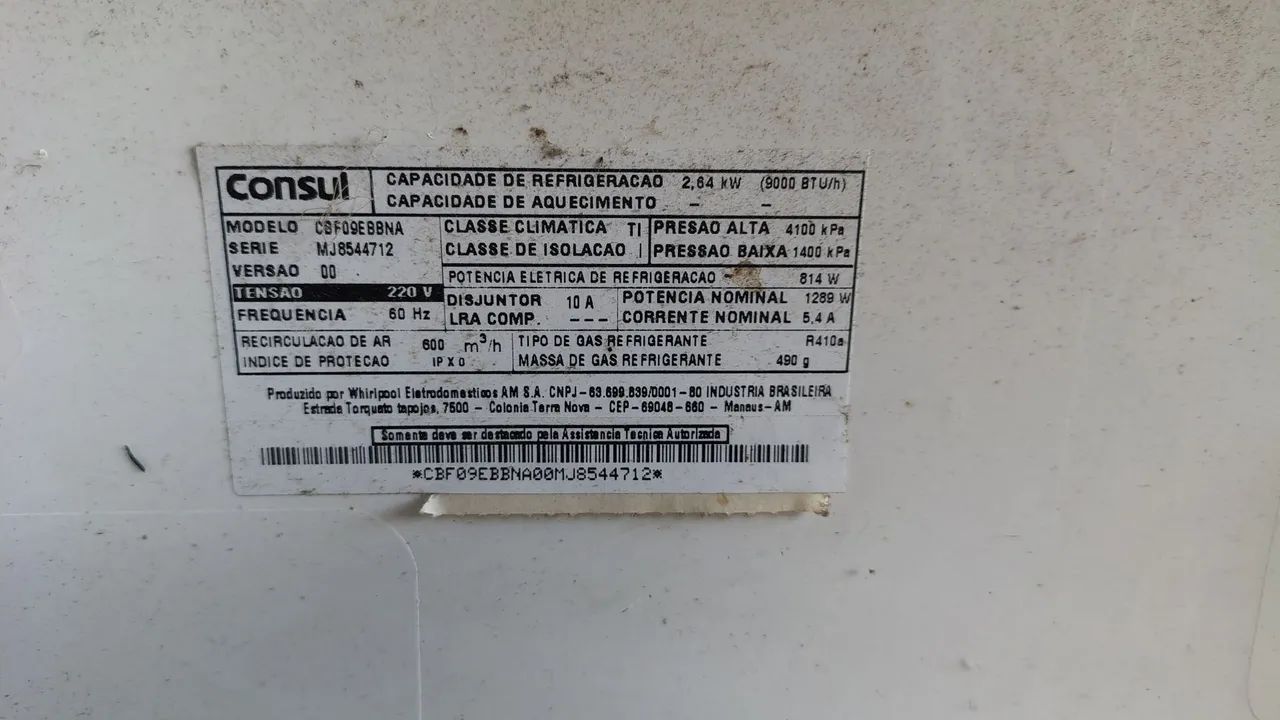 Evaporadora Consul 9000 BTUs  - Foto 4