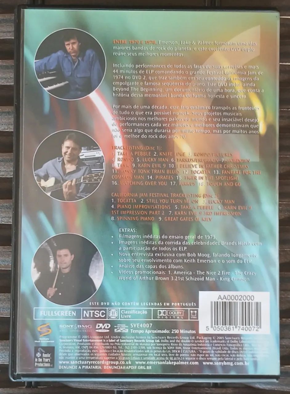 Dvd Emerson Lake e Palmer - Beyond the Beginning (Duplo) - CDs