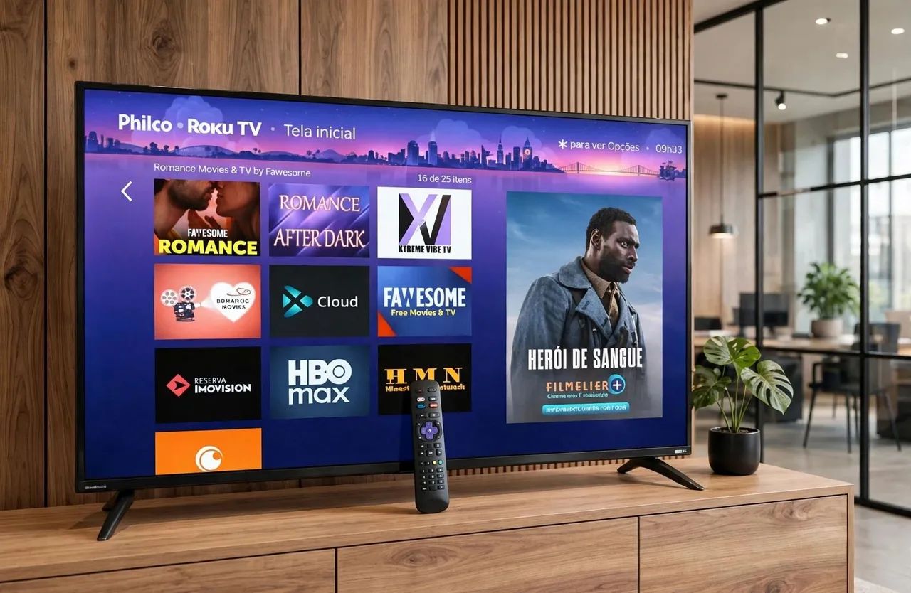 Smart tv de 43pol AOC ROKU  - Foto 4