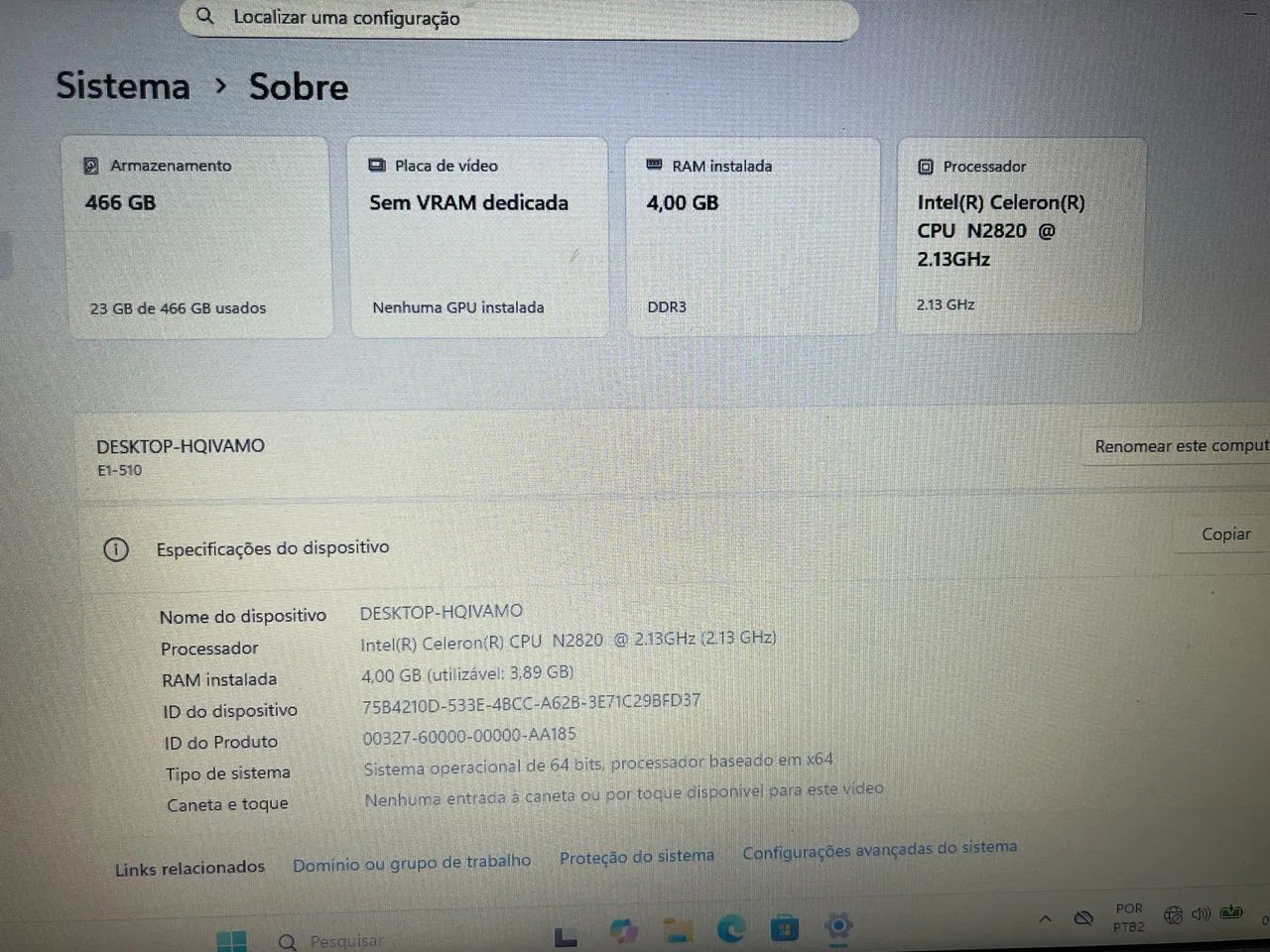 Notebook Acer Intel celeron (LEIA O ANÚNCIO) - Foto 4