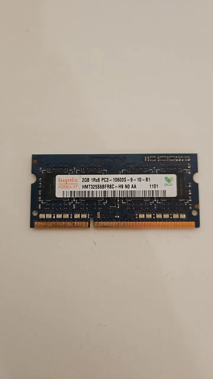 Memórias ram PC e notebook