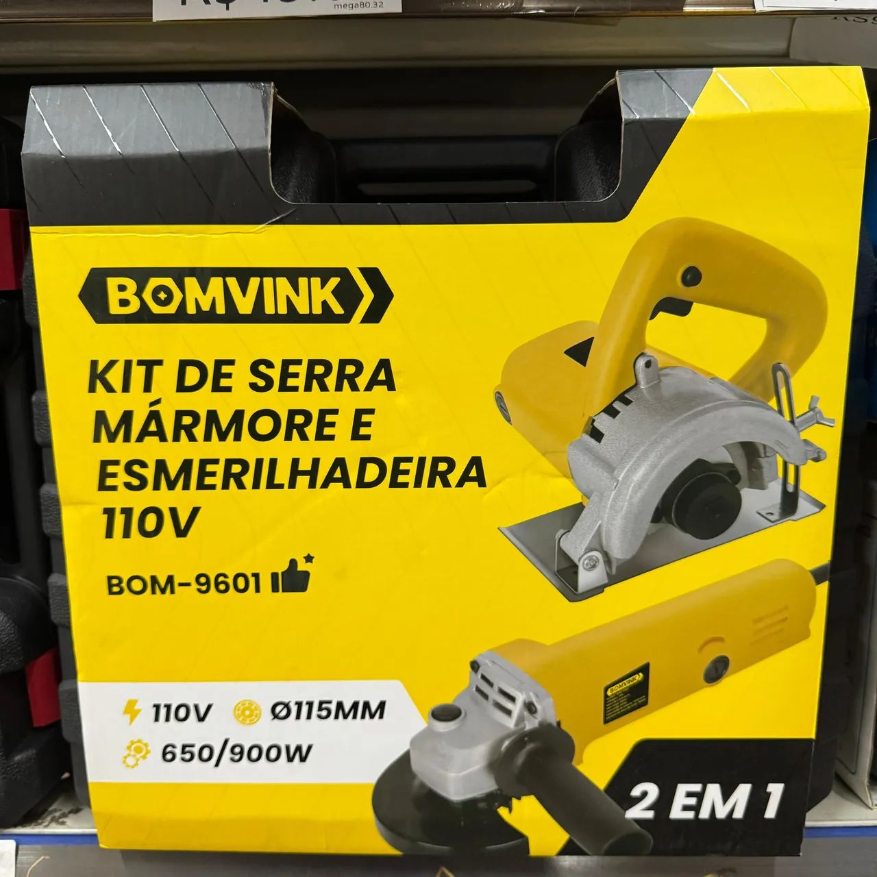 Kit 2 Em 1 Serra Mármore + Esmerilhadeira 110v Maleta