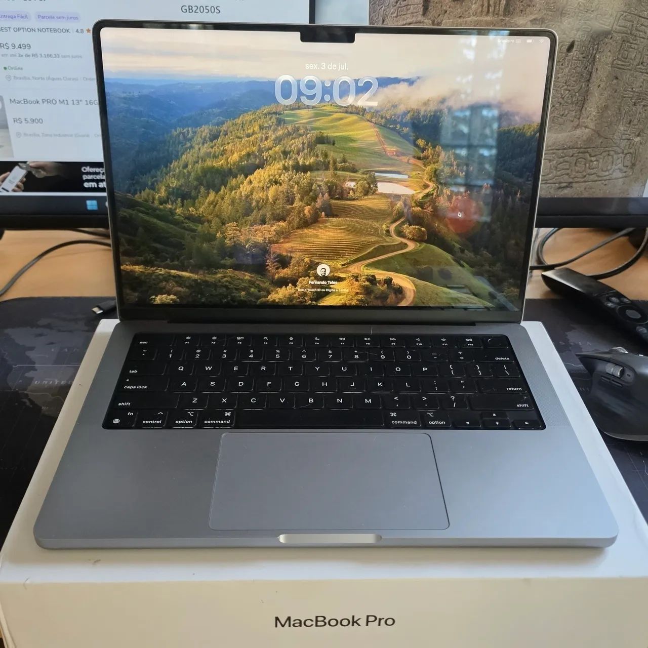 MacBook M1 Pro 16gb / 512gb 14 polegadas 