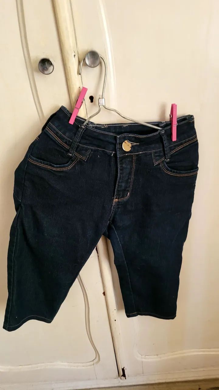 Bermuda feminina shok 40 jeans 