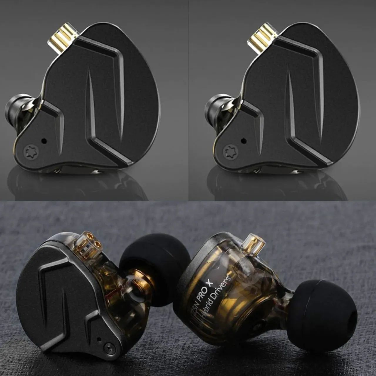 KZ ZSN PRO X 2 BLACK METAL (sem microfone) - Fones de Ouvido
