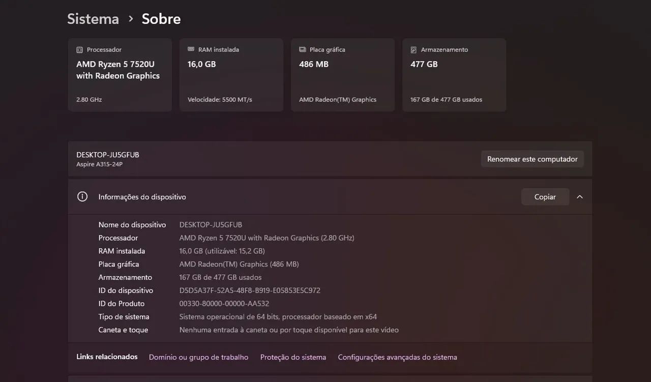 Notebook Acer Aspire 3  - Foto 2