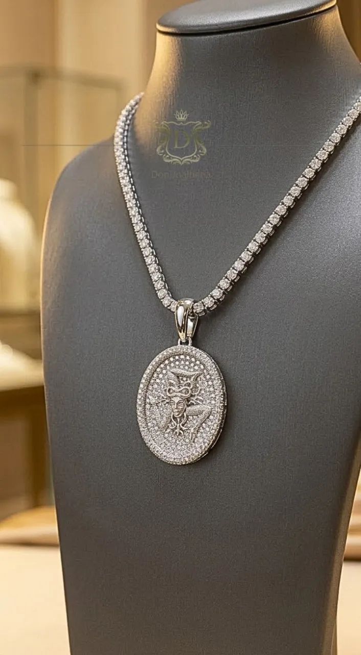 Conjunto Medusa Ice em Prata 950 - Foto 2