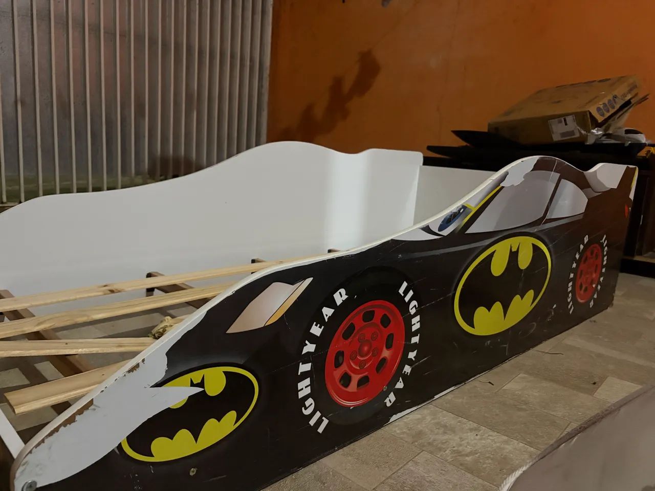Cama de Criança Batman com Colchão Solteiro 