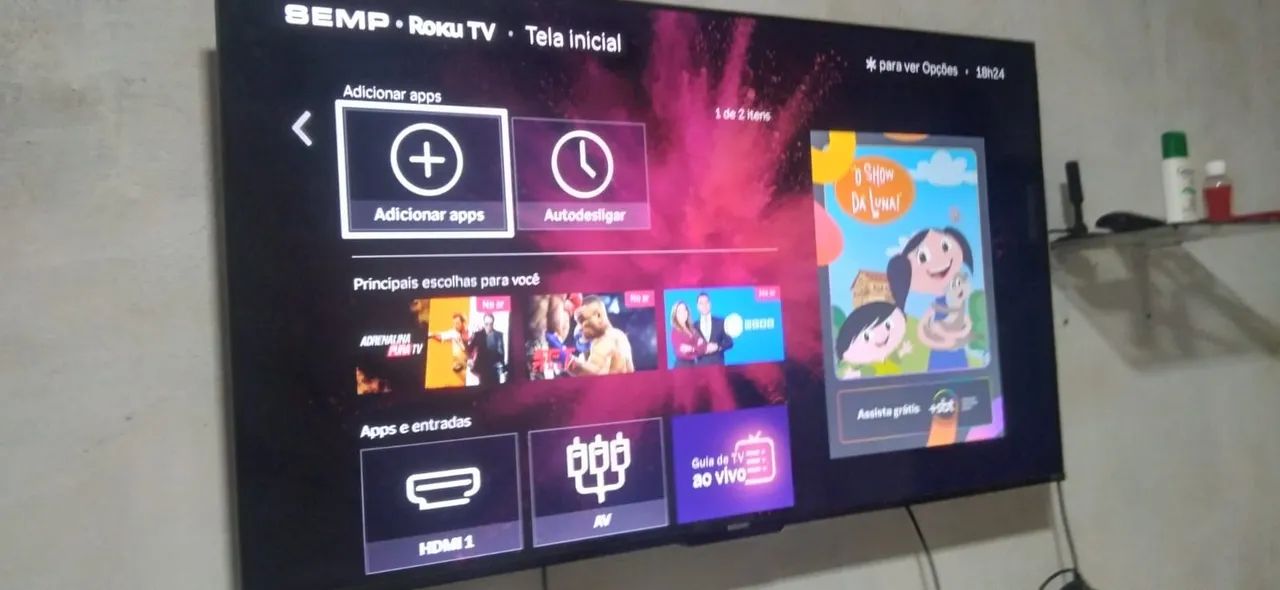 Tv semi nova só tem 10 meses de uso