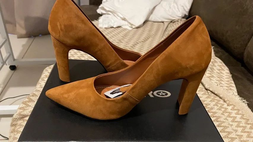 Scarpin couro