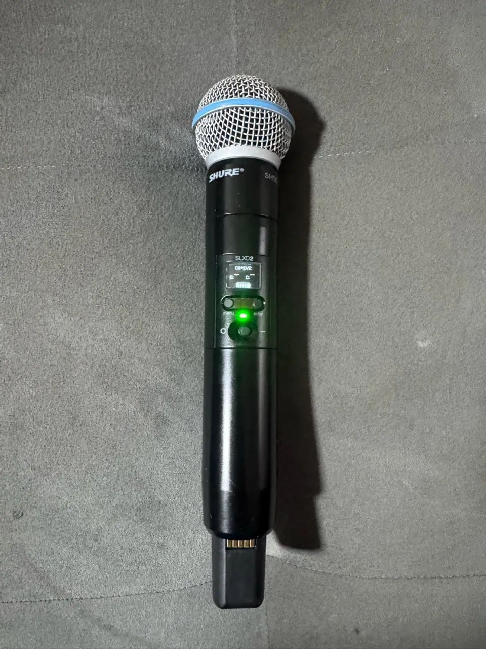 Microfone Shure SLXD2 com cápsula SM58