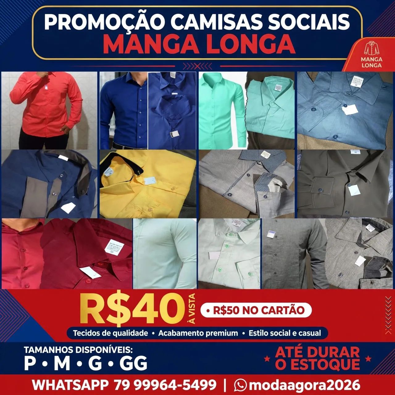 Camisa social, olha só o preço!