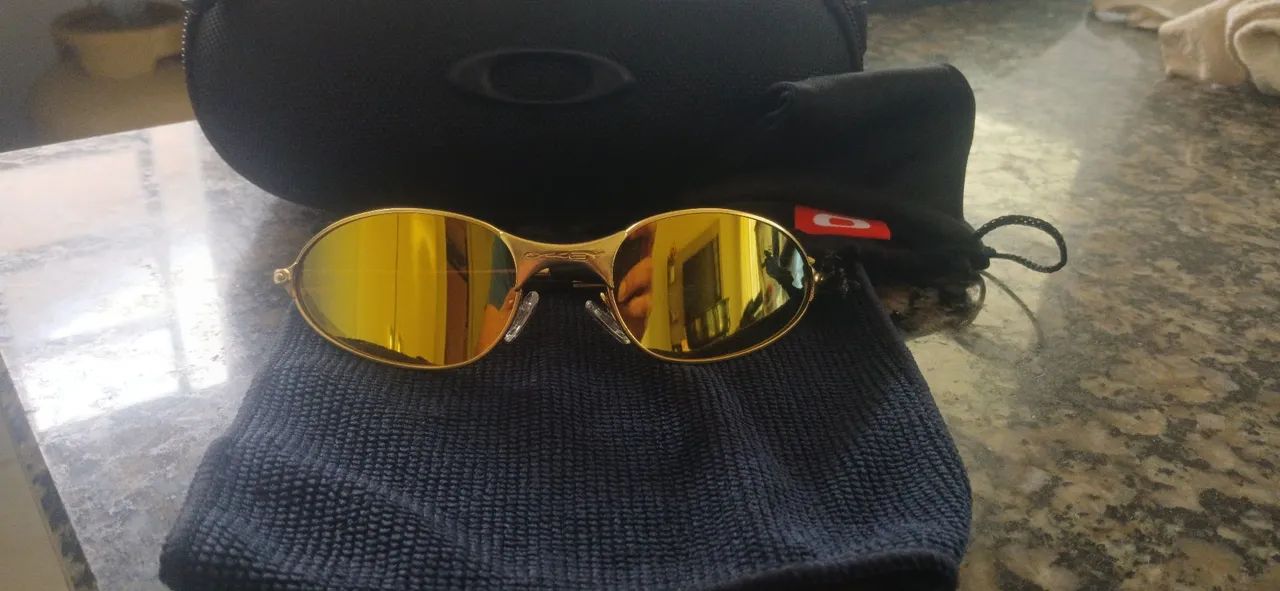 Óculos de sol okley gold 24k original  