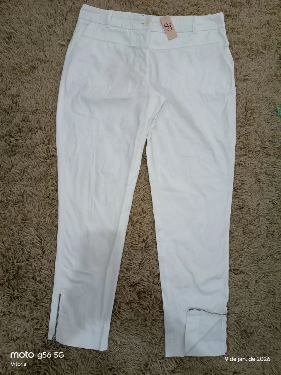 Calça jeans branco feminina 