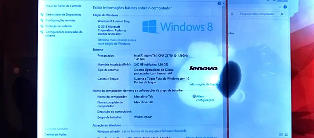 Tablet Lenovo Windows 8.1, Intel Atom QCore 2.4Ghz, 64GB ROM, 2GB RAM DDR3 - Foto 3