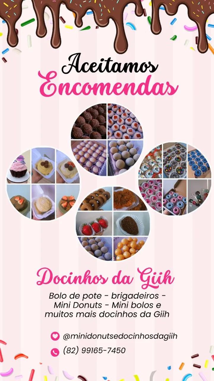 Mini Donuts e Docinhos da Giih