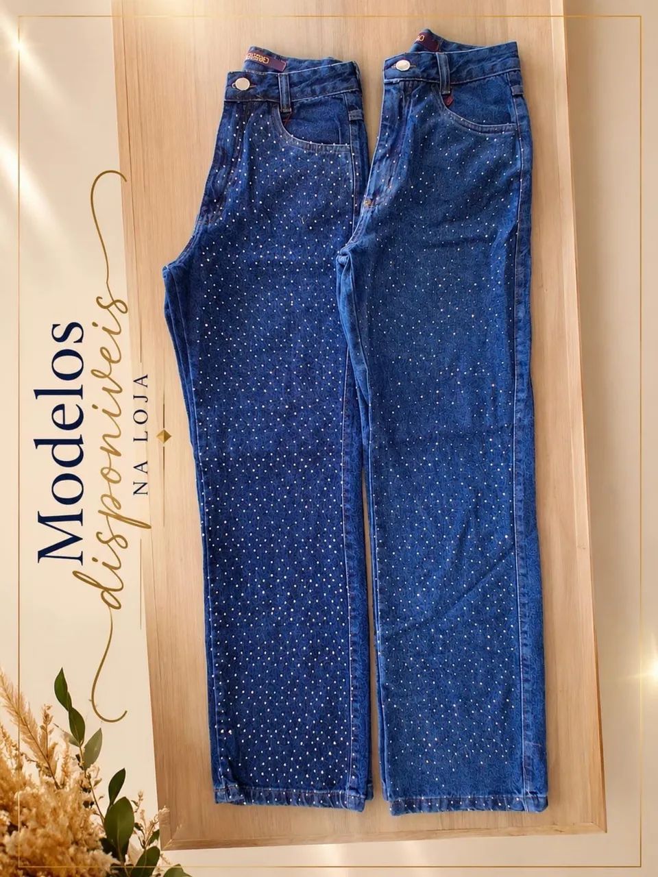 Calça WidLeg Strass - Foto 2