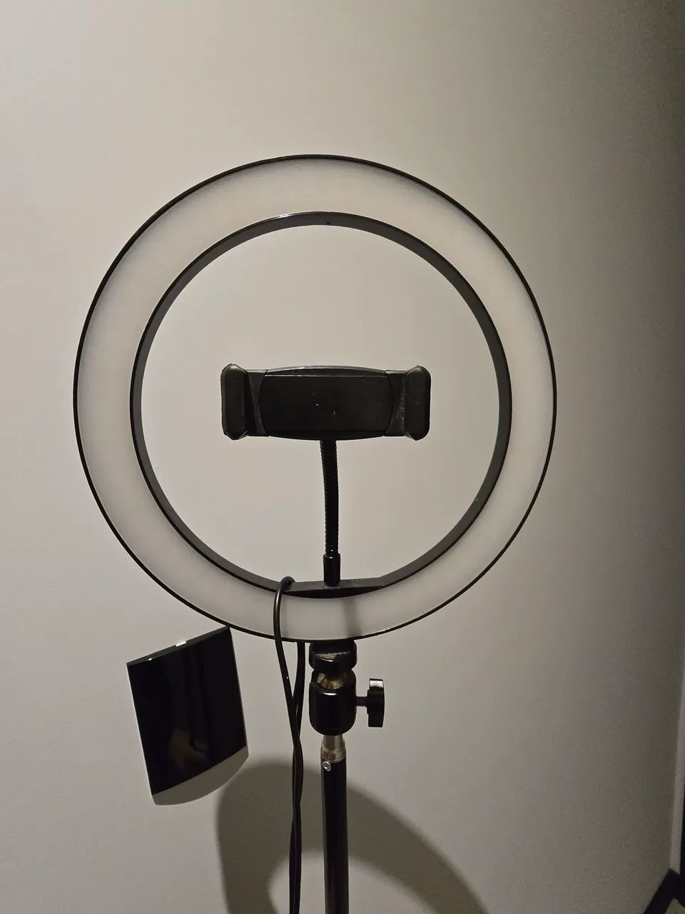 Ring light com tripé grande e suporte para celular - Foto 4