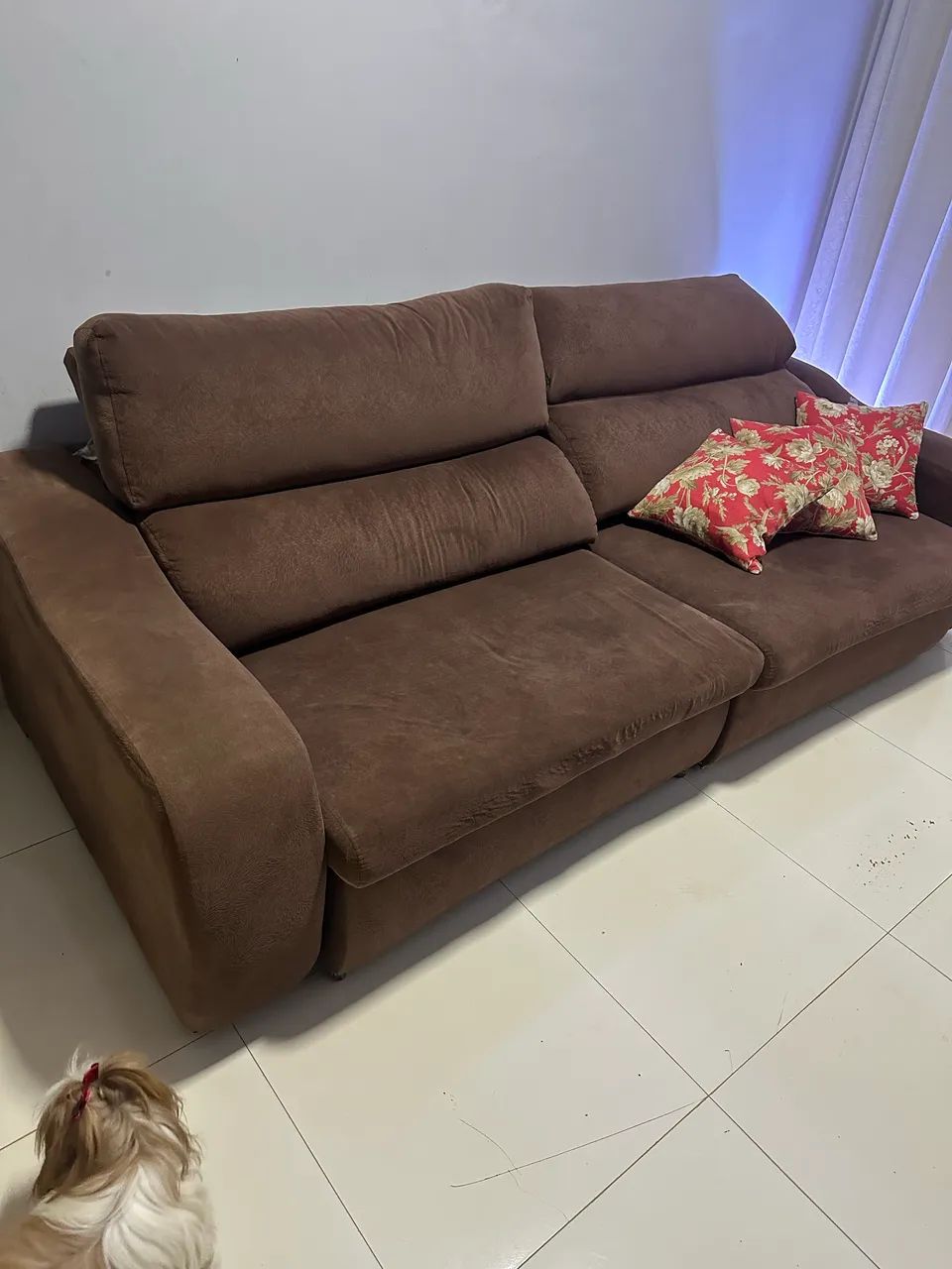 Sofá Retrátil e Reclinável - Muito Conservado - Foto 5