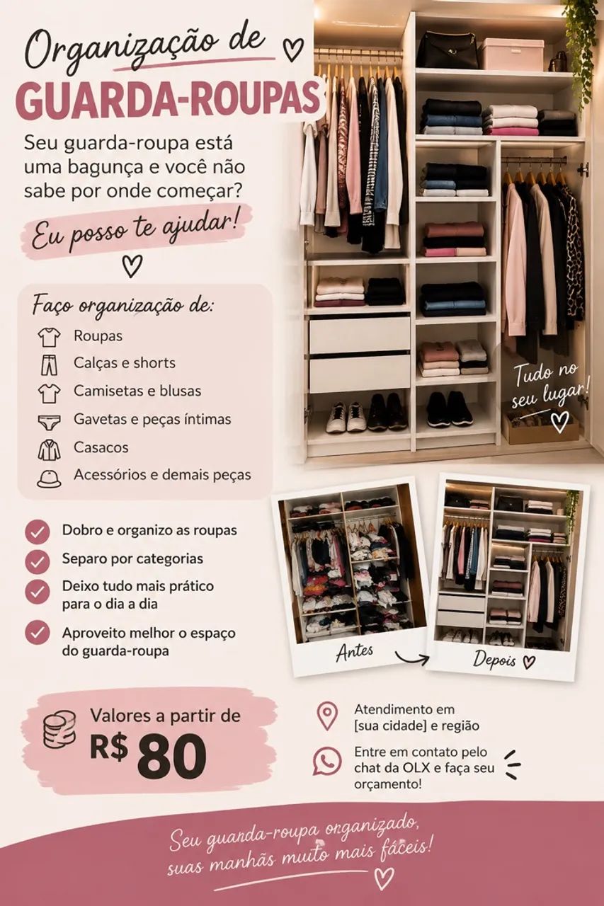 Organização de Guarda Roupas
