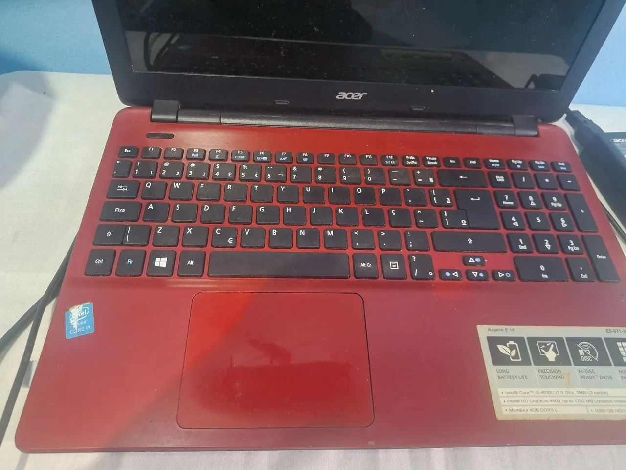 Notebook Acer Aspire E15. 4GB+ 1 Tera de HD  (Bateria nova recém trocada) - Foto 3
