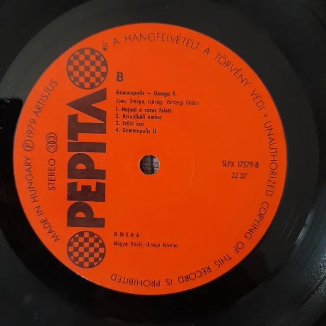 LP Omega - Gammapolis - Rock húngaro progressivo - Foto 3