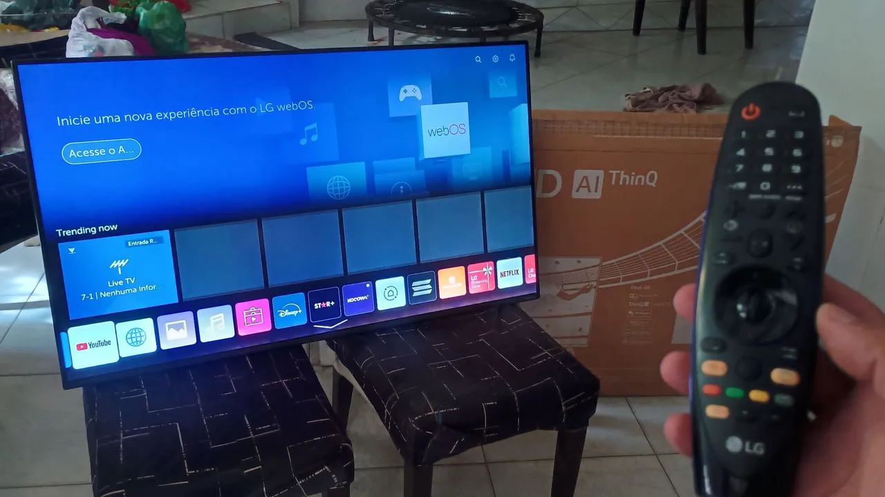 Vendo smart tv LG de 50 polegadas com Android Alexa comando de voz e bluetooth imagem 4k  - Foto 3