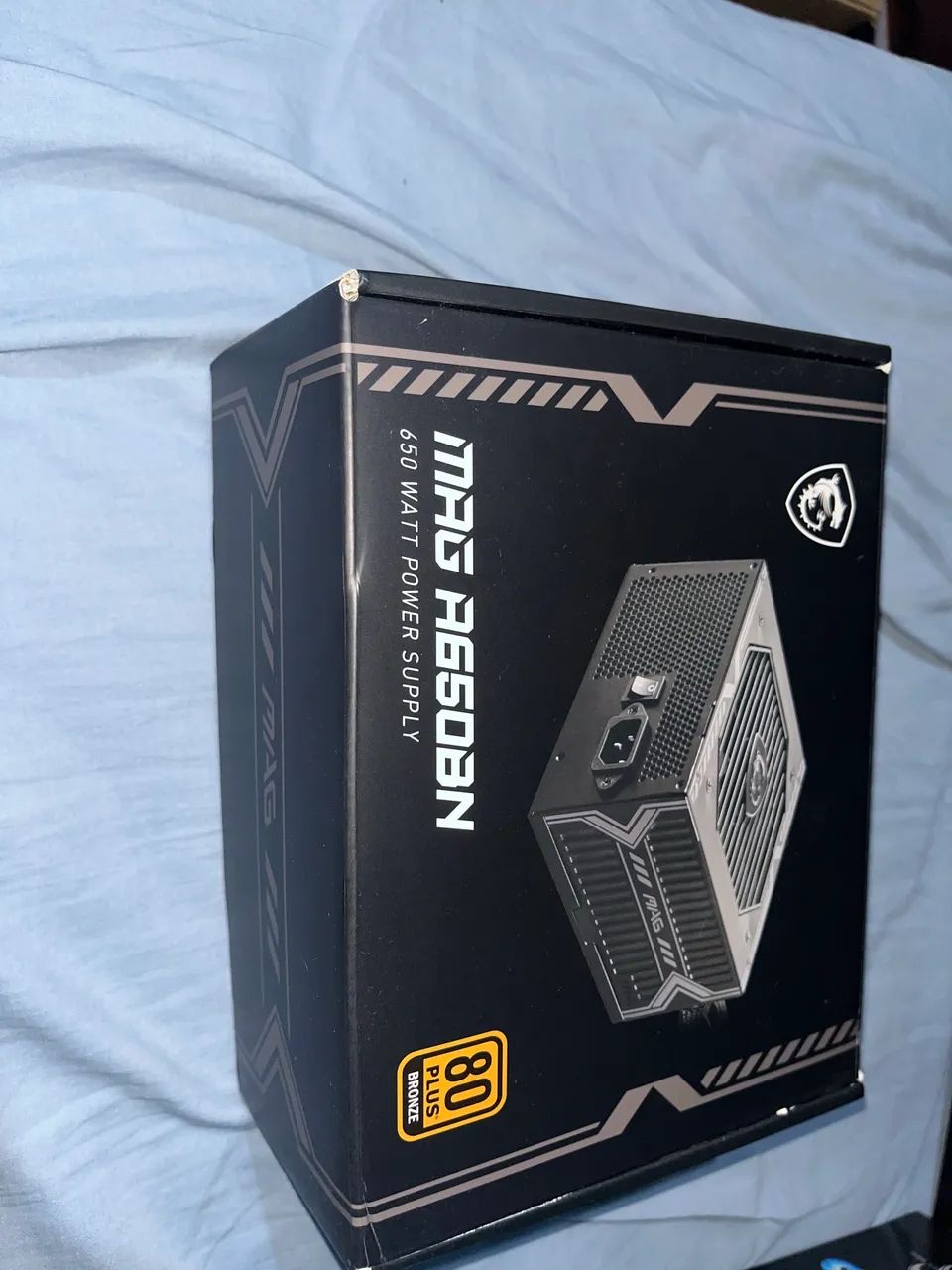 Fonte MSI MAG A650BN, 650W, 80 Plus Bronze, PFC Ativo, Com Cabo, Preto - Foto 2