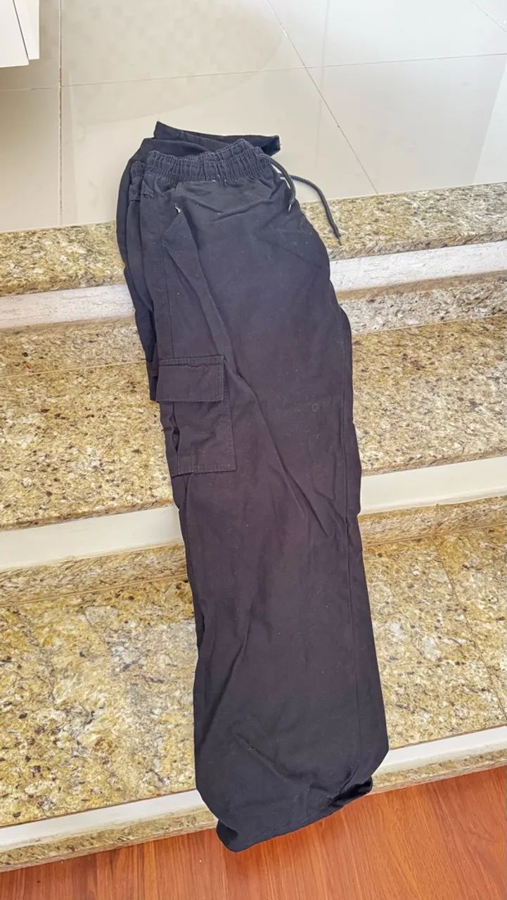 Calça Cargo Jogger Preta  - Foto 3
