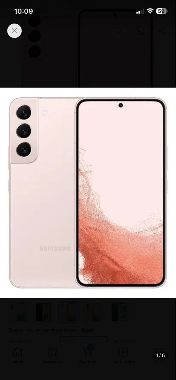 Samsung tela trincada 