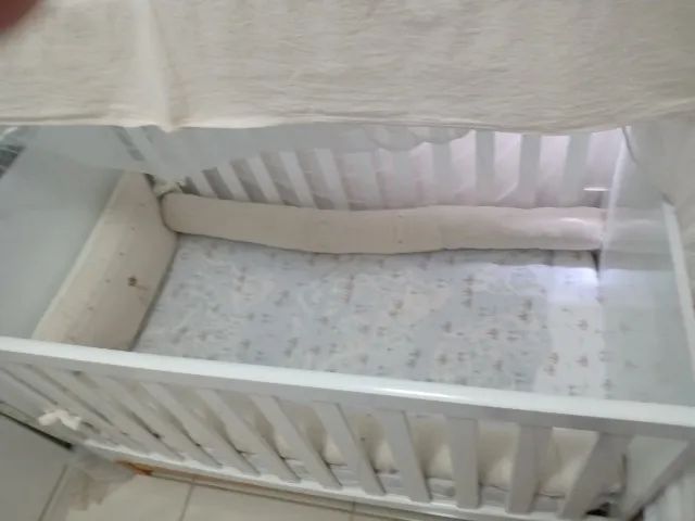 Berço americano com colchão e mosquiteiro  - Foto 4