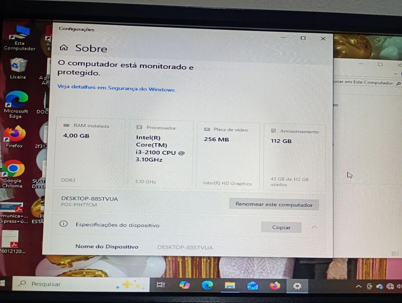 PC DESKTOP À VENDA - SSD 112 GB - Foto 5