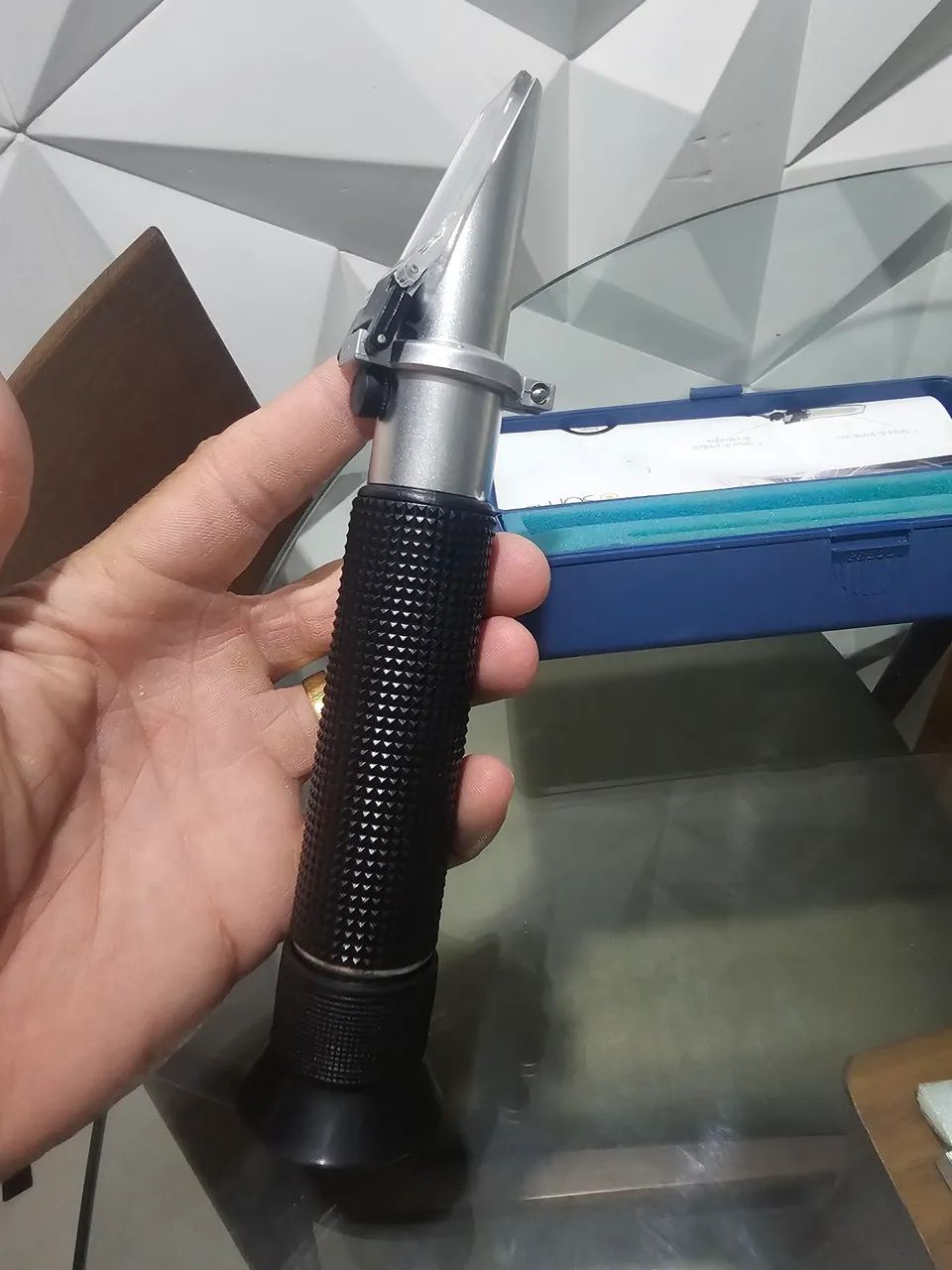 Refratômetro Soma o melhor para salinidade de água de aquário marinho  - Foto 5