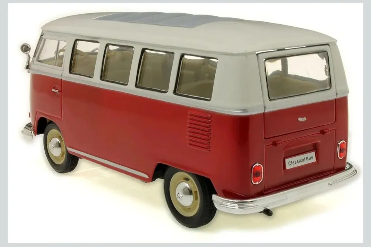 MINIATURA 1/24 VW KOMBI T1 1963 VERMELHA - Foto 3