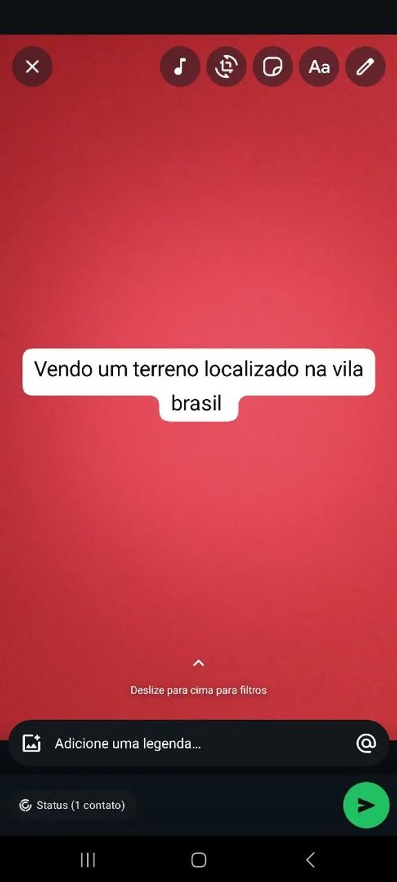 Vendo um terreno 