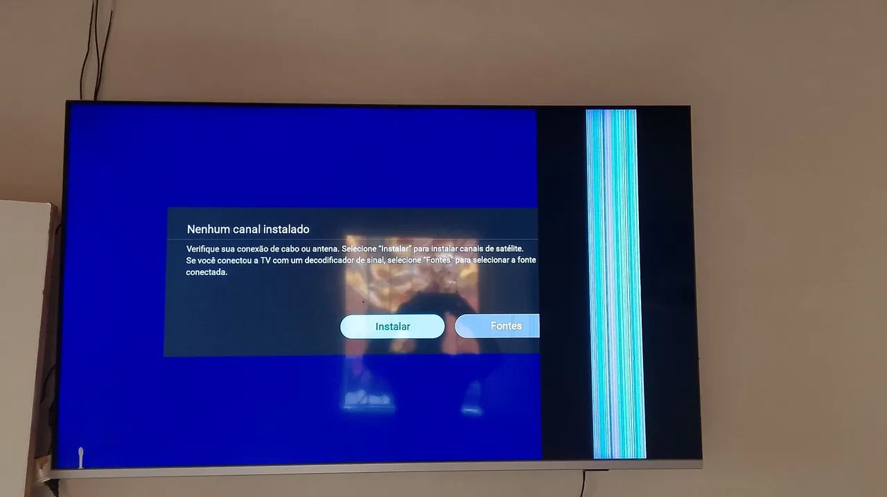 Tv 58 polegadas com problema na tela valor 500 reais  - Foto 4