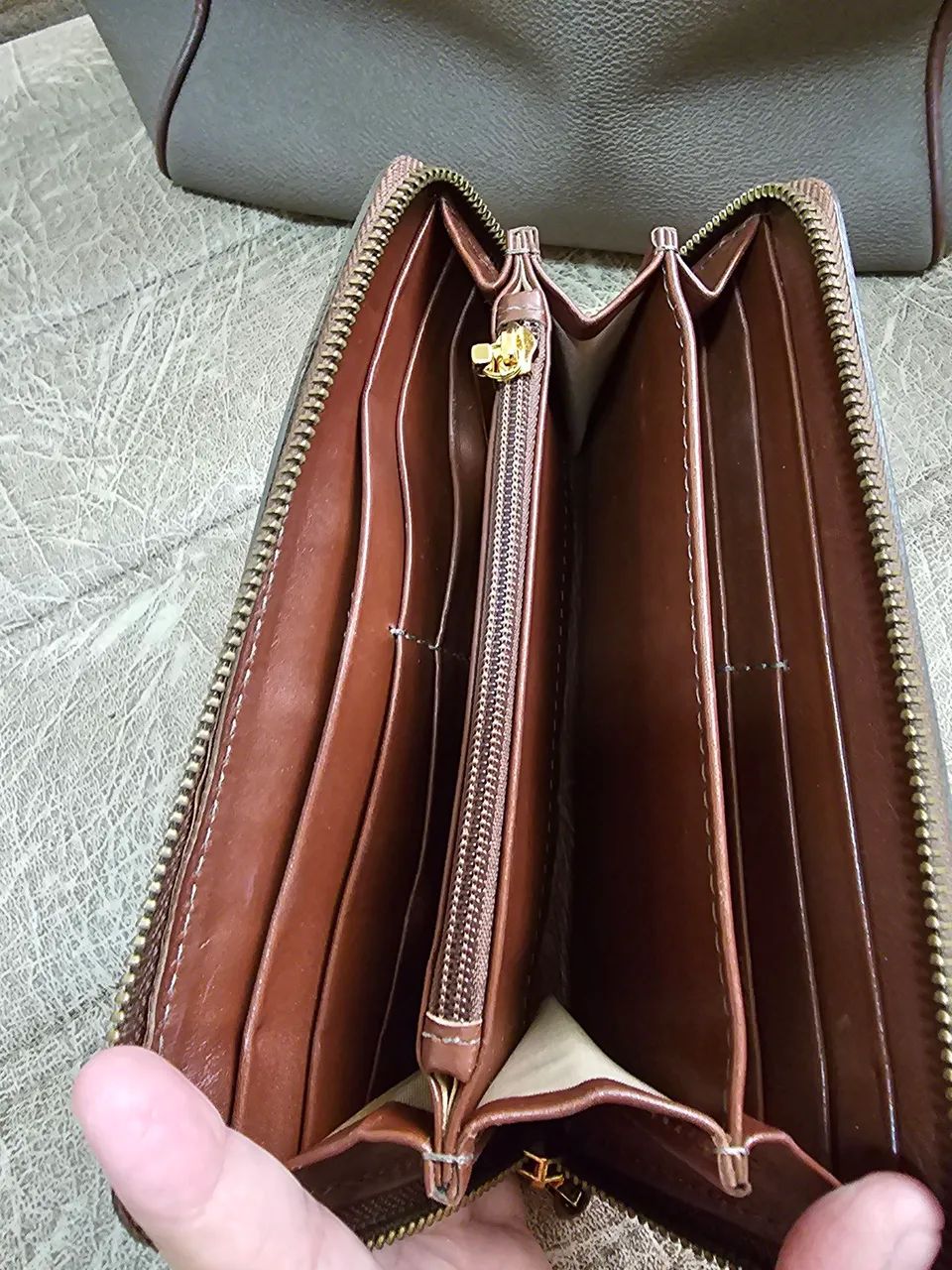 Bolsa de couro e carteira de couro corello - Foto 3